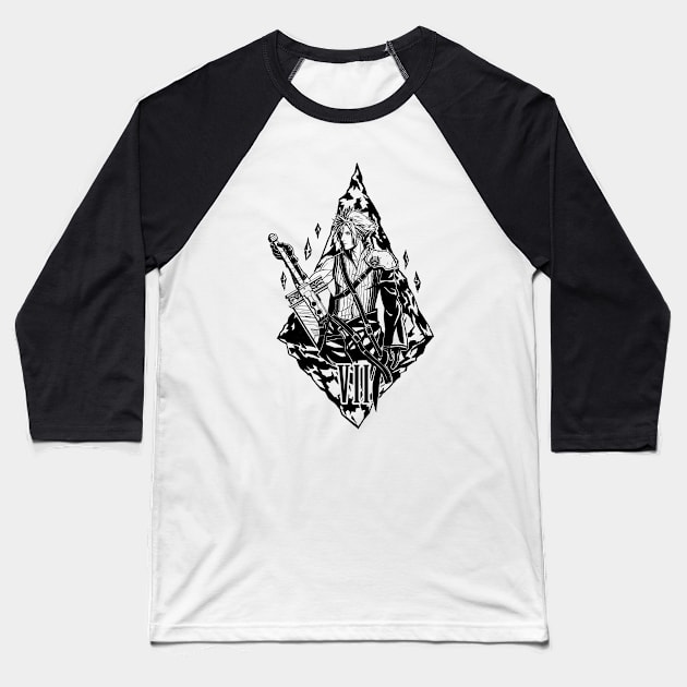 VII B/W version Baseball T-Shirt by kowanp